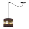 lampa wiszaca spider elegance gold z abazurem