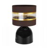 nowoczesna lampa stolowa elegance gold neli z abazurem