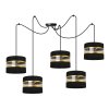 nowoczesna lampa wiszaca spider elegance gold zyrandol z abazurami