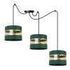 lampa wiszaca nowoczesna spider elegance gold abazury w pasy