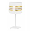 nowoczesna lampa stolowa elegance gold gia z abazurem