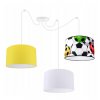 dziecieca lampa wiszaca z pilkarskim dekorem