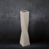 DEKORAČNÍ VÁZA RISO 8X8X32 CM KRÉMOVÁ