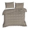 SATÉNOVÉ POVLEČENÍ DINA 160X200 CM, 2 KS 70X80 CM SVĚTLEHNĚDÉ