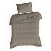 SATÉNOVÉ POVLEČENÍ NOVA3 160X200 CM, 2 KS 70X80 CM SVĚTLEHNĚDÉ