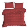 SATÉNOVÉ POVLEČENÍ DINA 200X220 CM, 2 KS 70X80 CM ČERVENÉ