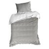 SATÉNOVÉ POVLEČENÍ EVA MINGE H 160X200 CM, 2KS 70X80 CM ŠEDÉ