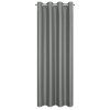 ZATEMŇOVACÍ ZÁVĚS NA KROUŽCÍCH SELINA 140X250 CM TMAVĚŠEDÁ