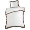 BAVLNĚNÉ POVLEČENÍ ELIZA 160X200 CM, 2 KS 70X80 CM BÍLÉ