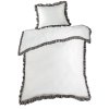 BAVLNĚNÉ POVLEČENÍ ELIZA 160X200 CM, 2 KS 70X80 CM BÍLÉ