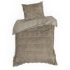 CHLUPATÉ POVLEČENÍ TIFFANY 160X200 CM, 2 KS 70X80 CM BÉŽOVÉ