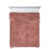DEKA Z MIKROFLANELU CINDY 200X220 CM PÚDROVĚ RŮŽOVÁ