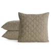 DEKORAČNÍ POVLAK NA POLŠTÁŘ LEN 1 45X45 CM TMAVĚBÉŽOVÁ