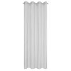 ZÁCLONA NA KROUŽCÍCH ABI 140X250 CM BÍLÁ