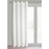 ZÁCLONA NA KROUŽCÍCH ROSSI 135X250 CM BÍLÁ