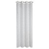 ZÁVĚS NA KROUŽCÍCH ELENOR 140X250 CM BÍLÁ