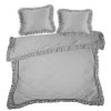 MAKOSATENOVÉ POVLEČENÍ REINA24B 200X220 CM, 2 KS 70X80 CM SVĚTLEŠEDÉ