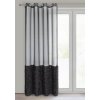 ZÁCLONA NA KROUŽCÍCH MARION 140X250 CM ČERNÁ