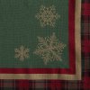 VÁNOČNÍ GOBELÍNOVÝ UBRUS STAR 90X90 CM VZOROVANÝ