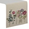 GOBELÍNOVÝ BĚHOUN NA STŮL NATUR 40X100 CM KVĚTY