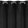 ZATEMŇOVACÍ ZÁVĚS NA KROUŽCÍCH ARIADNA 140X250 CM ČERNÁ