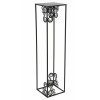 STOJAN NA KVĚTINÁČ FRAME 80X24X24 CM ČERNÁ