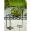 STOJAN NA KVĚTINÁČ DOUBLE FRAME 100X24X24 CM ČERNÁ