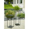 STOJAN NA KVĚTINÁČ DOUBLE FRAME 100X24X24 CM ČERNÁ