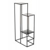 STOJAN NA KVĚTINÁČ KASKADA 85X40X40 CM ČERNÁ
