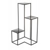 STOJAN NA KVĚTINÁČ KASKADA 85X40X40 CM ČERNÁ