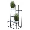 STOJAN NA KVĚTINÁČ KASKADA 110X60X40 CM ČERNÁ