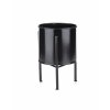 5907600428379 kwietnik stojak z wkladem 19 cm czarny loft