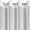 ZÁCLONA NA KROUŽCÍCH LAURI 140X250 CM BÍLÁ