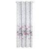 ZÁCLONA NA KROUŽCÍCH LEA05 140X250 CM KVĚTY