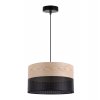 lampa sufitowa wood elegancki abazur z dodatkiem naturalnego debu