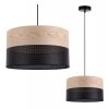 lampa sufitowa wood elegancki abazur z dodatkiem naturalnego debu