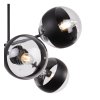 lampa sufitowa toledo wiszaca czarny zyrandol na 6 zarowek loft gwint e14