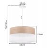 lampa sufitowa wood loftowy zwis wiszacy z drewnianym abazurem