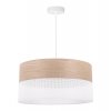lampa sufitowa wood loftowy zwis wiszacy z drewnianym abazurem