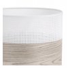 lampa wiszaca wood zyrandol z bialym nowoczesnym abazurem z forniru 20cm