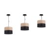 lampa wiszaca wood zyrandol z eleganckim abazurem z forniru e27