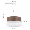 lampa sufitowa wood elegancki zyrandol z naturalnego drewna e27