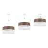 lampa sufitowa wood bialy elegancki abazur z forniru orzechowego
