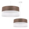 lampa sufitowa wood bialy elegancki abazur z forniru orzechowego