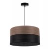 lampa wiszaca wood abazur nad stol lub sofe orzechowe drewno