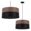 lampa wiszaca wood abazur nad stol lub sofe orzechowe drewno