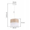 lampa wiszaca wood naturalny abazur z forniru debowego o srednicy 20cm