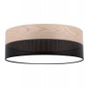 lampa sufitowa wood czarny plafon do salonu sypialni pokoju debowe drewno