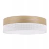 lampa typu plafon z abazurem wood sufitowa bialy drewniany zyrandol loft e27