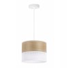 lampa sufitowa wood bialy abazur loft ze zlocistym fornirem debowym 20cm